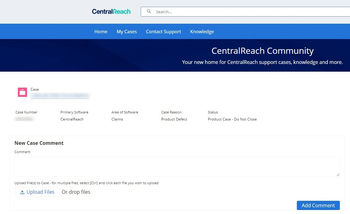 How To: Add a File to an Existing CR Community Support Case