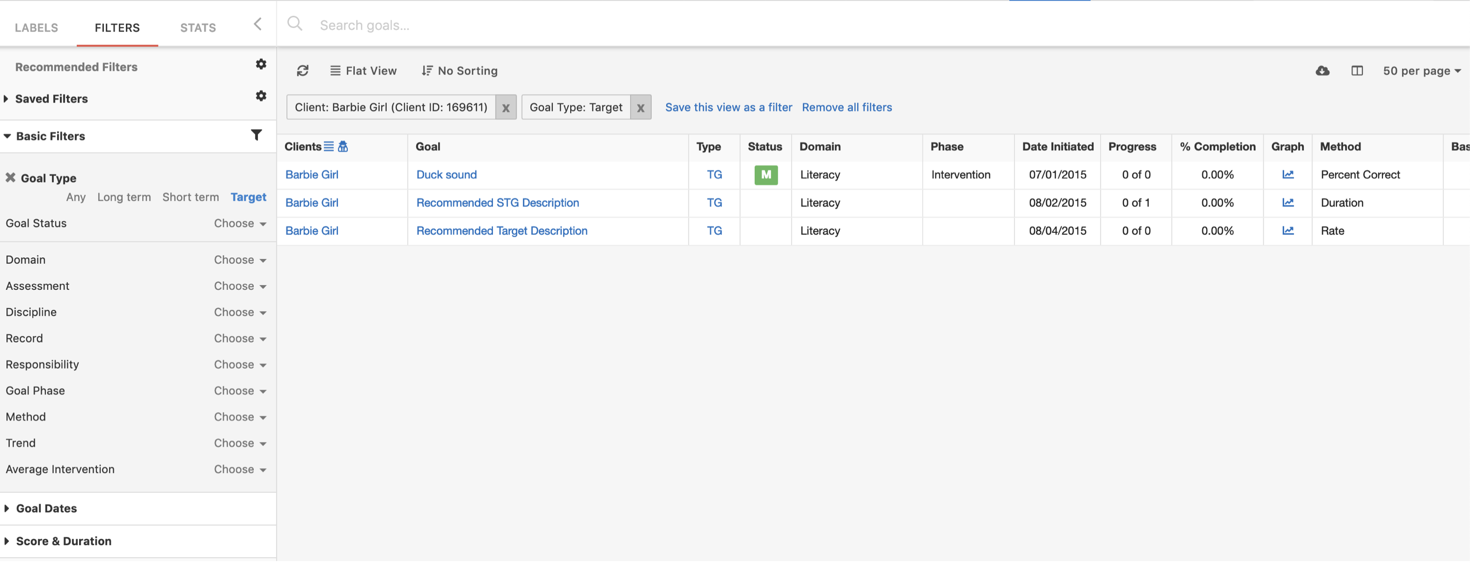 How To: View the Goals List