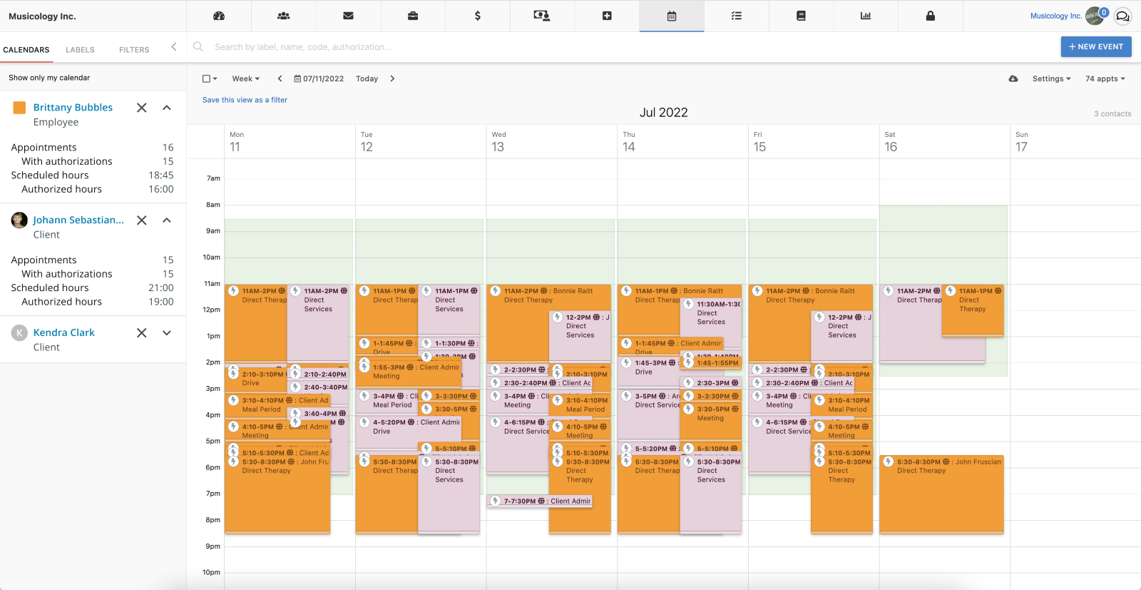 How To: View a Provider or Client Calendar or Schedule