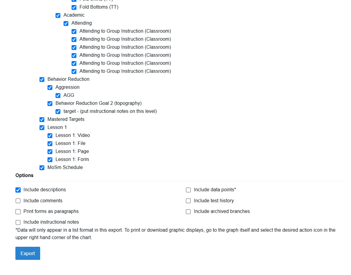 How To: Export a Learning Tree