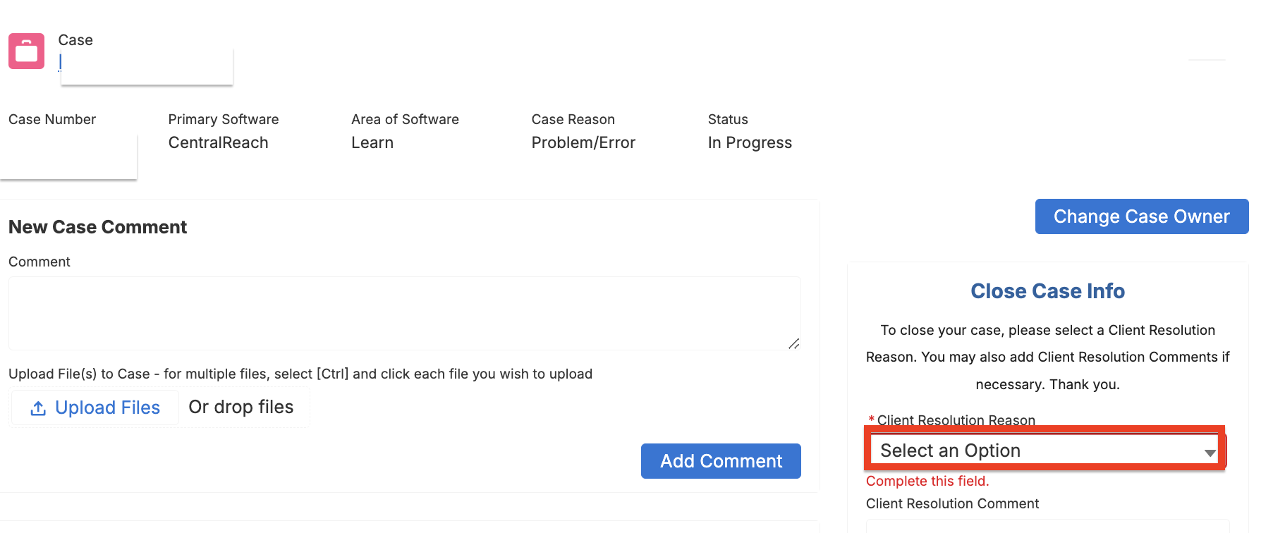 How To: Close a Support Case in CR Community