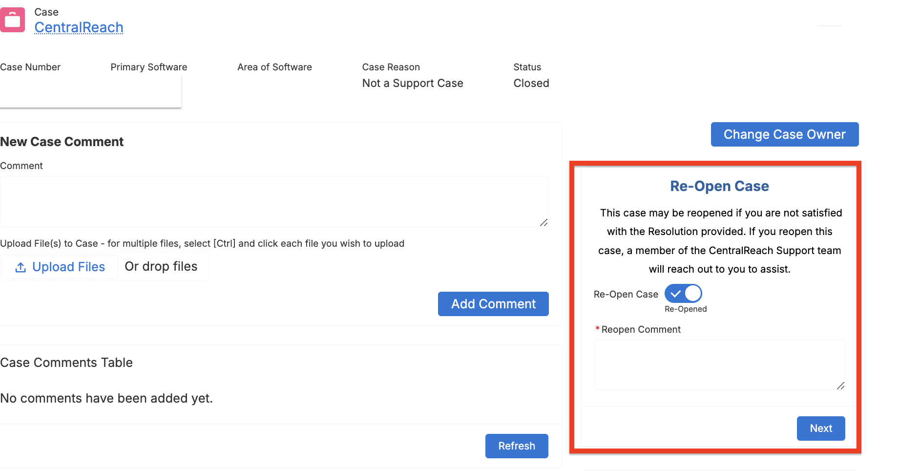 How To: Reopen a Closed Support Case in CR Community