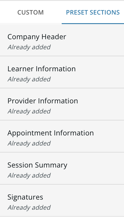 Knowledge: Session Note Template Feature Overview